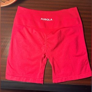 Aurola Scrunch Biker Shorts Hot Pink
